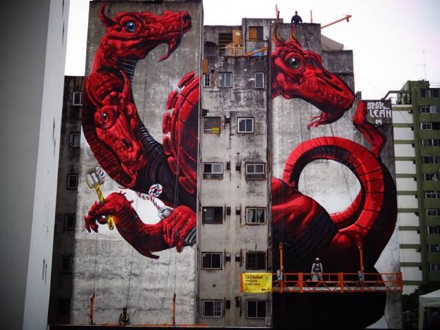Edifici e arte: i graffiti più spettacolari del 2014 (fotogallery)