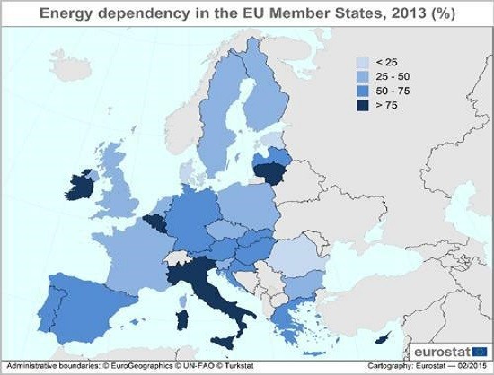 Immagine del giorno: l'Italia è uno de paesi europei con più grande dipendenza energetica