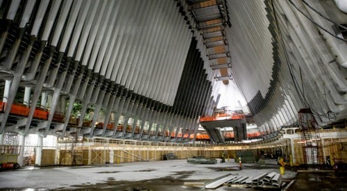 Nelle viscere del "calatravasauro": com'è all'interno il discusso progetto di calatrava per ground zero a new york (fotogallery)