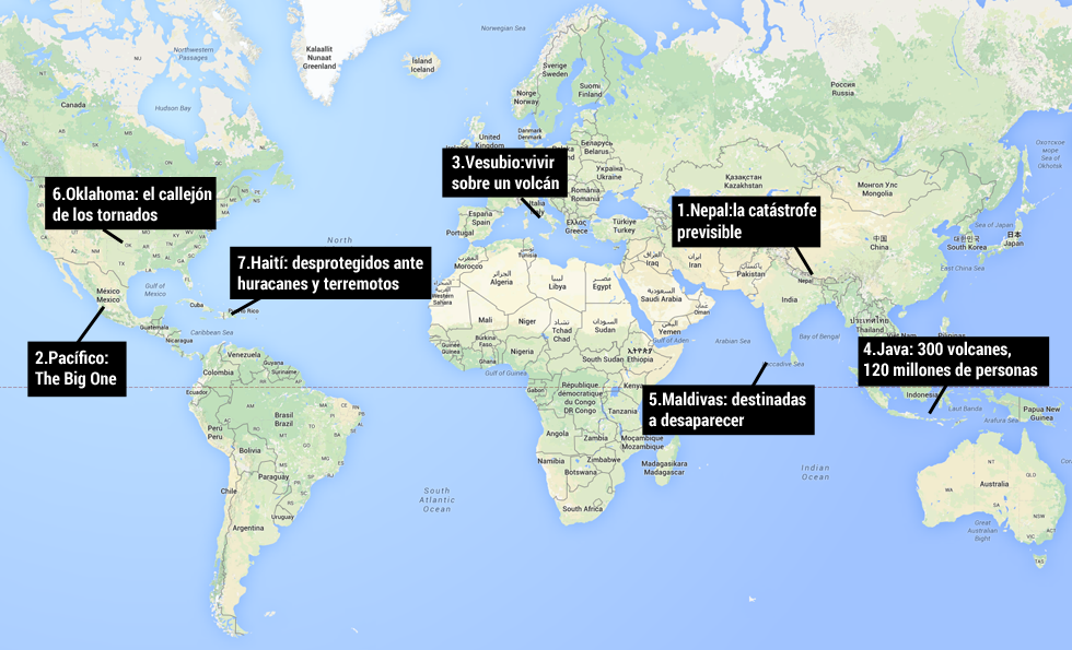Immagine del giorno: Le catastrofi annunciate nel mondo