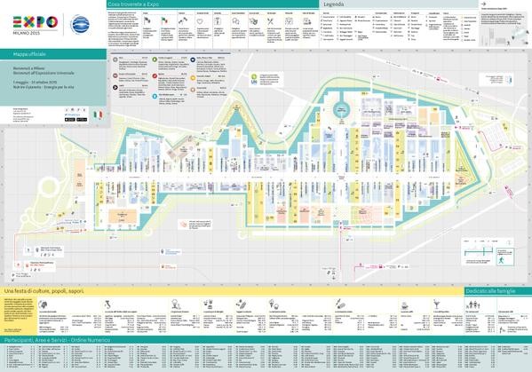 Immagine del giorno: La mappa Ufficiale di Expo 2015