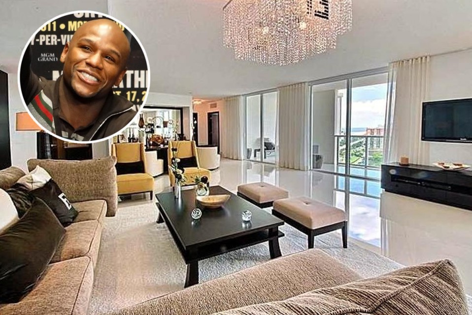 Il mercato immobiliare? L’unica sconfitta per il pugile Mayweather, che ha dovuto abbassare il prezzo della sua casa a Miami (fotogallery)