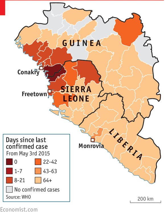 Immagine del giorno: Espansione dell'ebola nei paesi africani