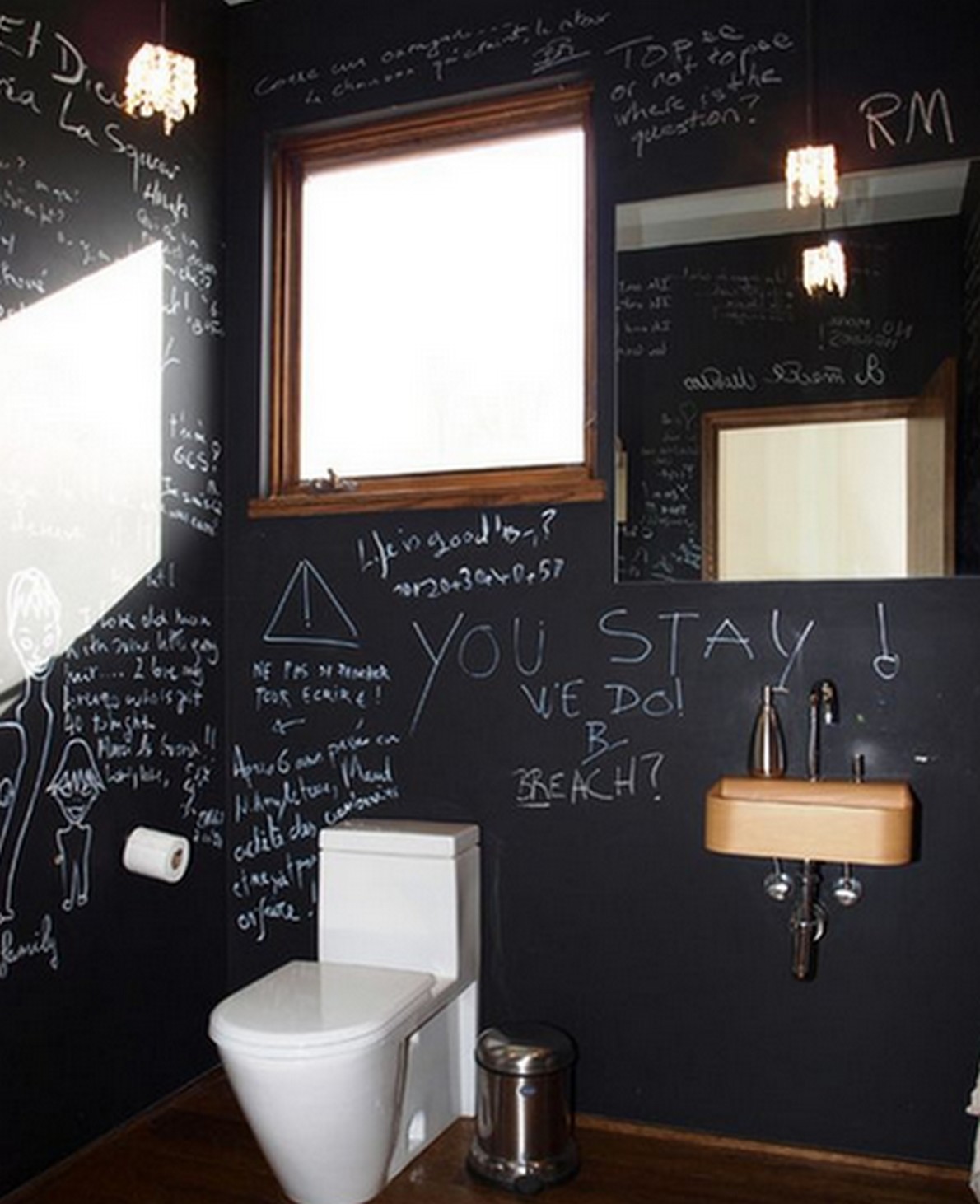 Ecco 10 idee creative per trasformare i mobili e le pareti in lavagne giganti (Foto)