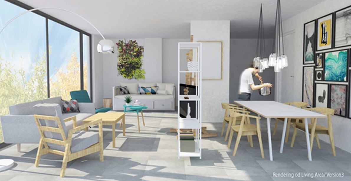 Come ricavare da un unico ambiente una zona giorno/notte, cucina e bagno (Foto)