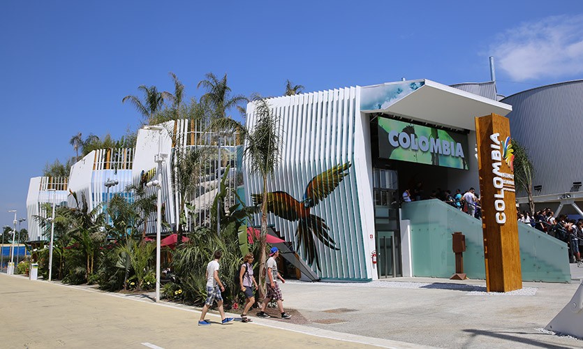 Padiglione della Colombia a Expo 2015: tutta la ricchezza climatica del mondo racchiusa in "cinco pisos termicos"