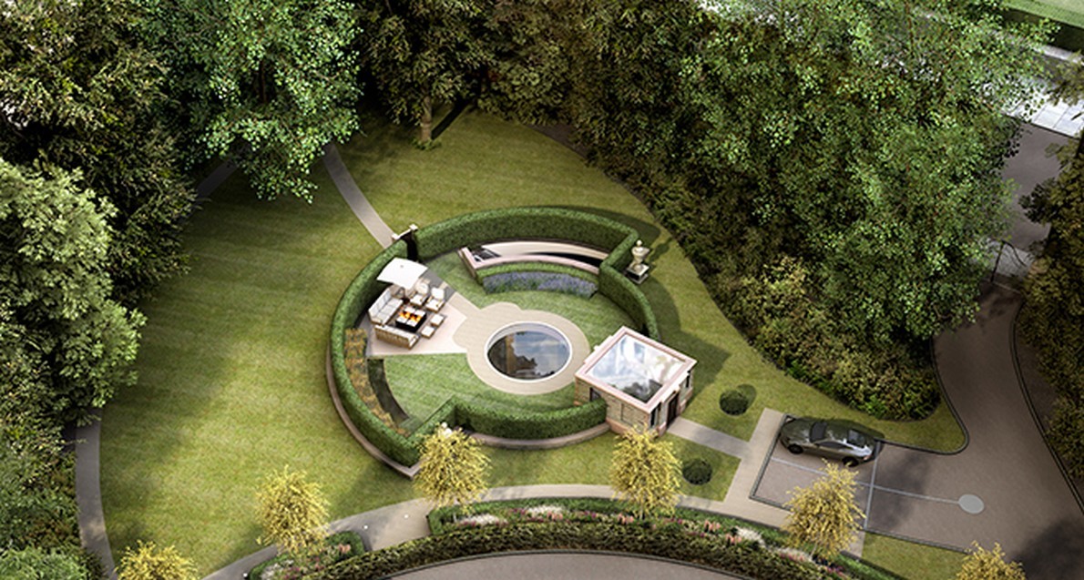 Lo spettacolare giardino della casa sotterranea