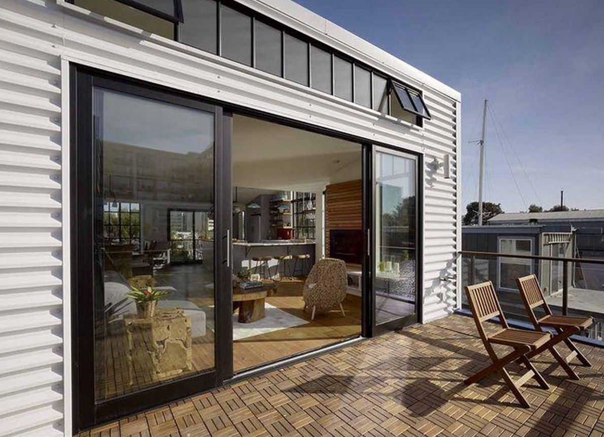 La facciata della casa di design in California