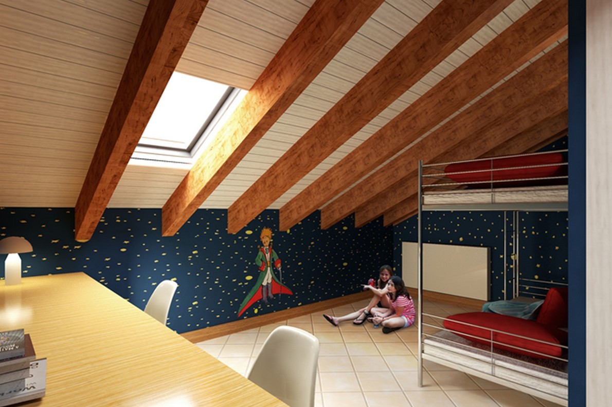 Nuove idee per ottimizzare gli spazi di una mansarda (Foto)