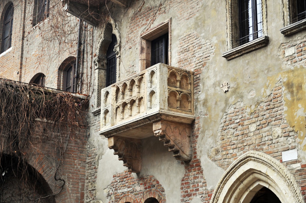 il balcone di Romeo e Giulietta a Verona