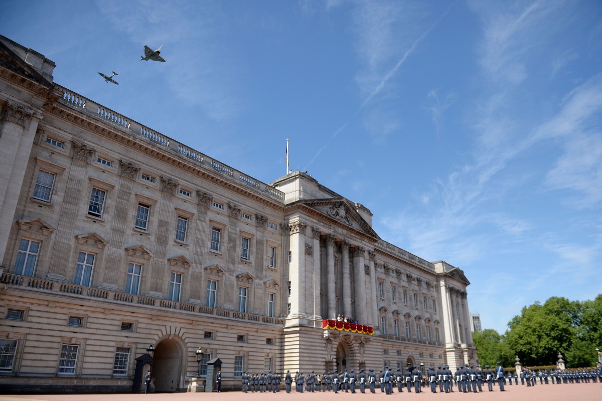 La facciata principale di Buckingham Palace