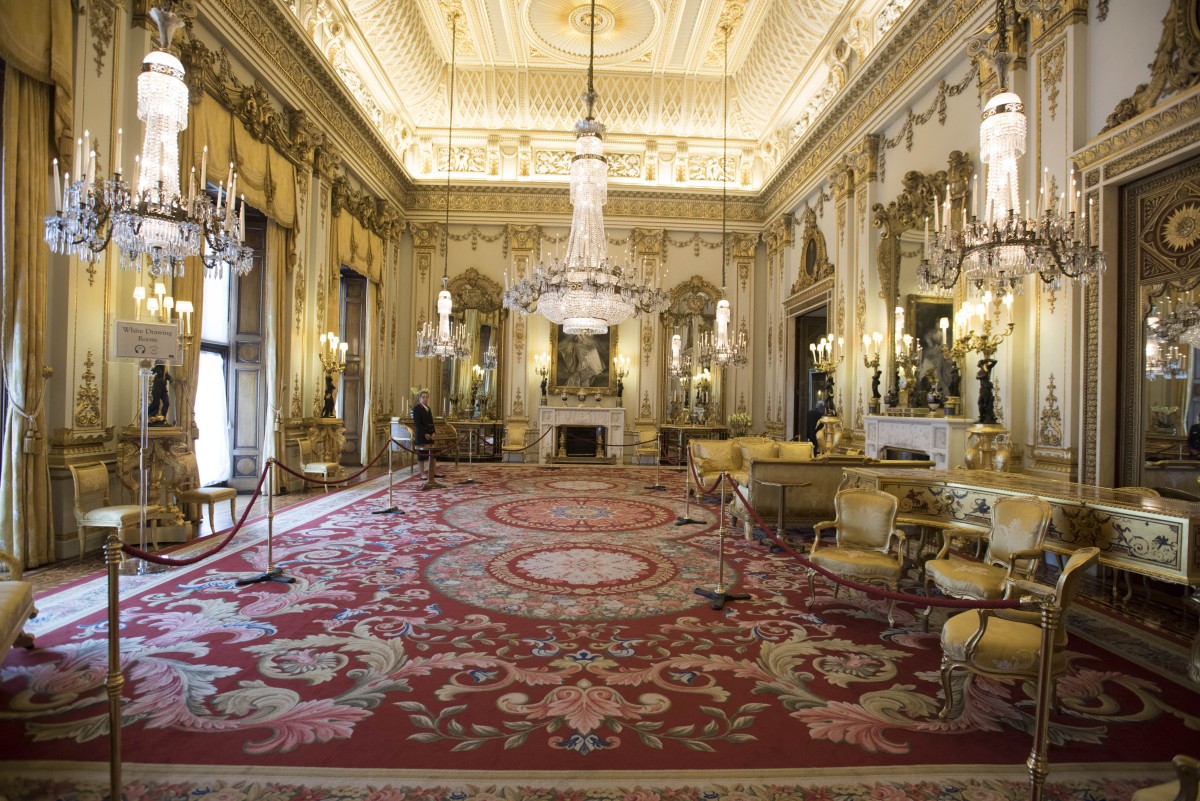 Gli interni di Buckingham Palace