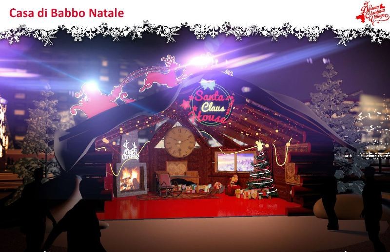 La casa di Babbo Natale al Darsena Christmas Village