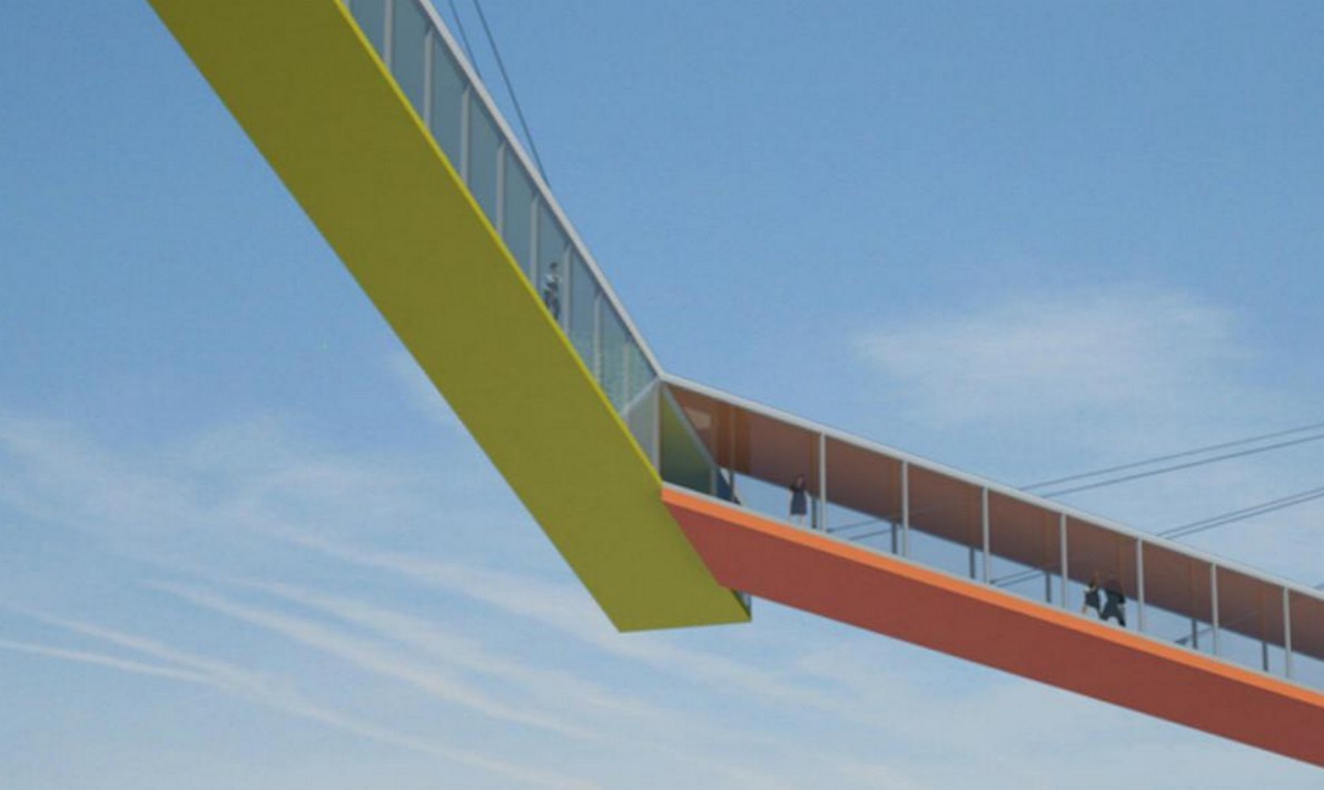 “Copenhagen Gate”, il ponte di vetro che può essere attraversato in bicicletta (Fotogallery)