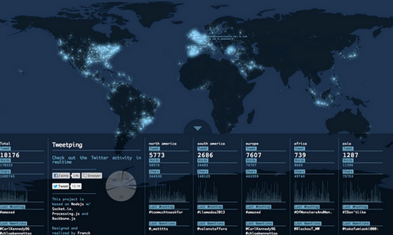 Nuove sorprendenti mappe per “vedere” il mondo in tempo reale