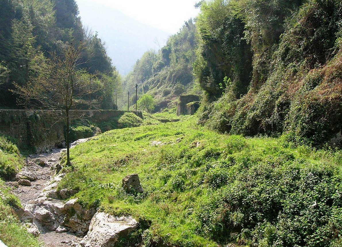 Una suggestiva immagine della valle dei mulini
