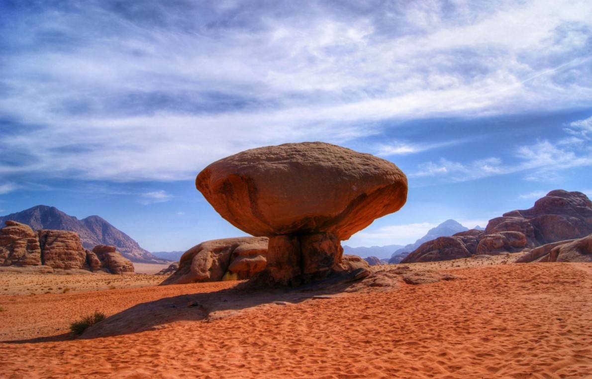 Il monte Wadi Rum in Giordania