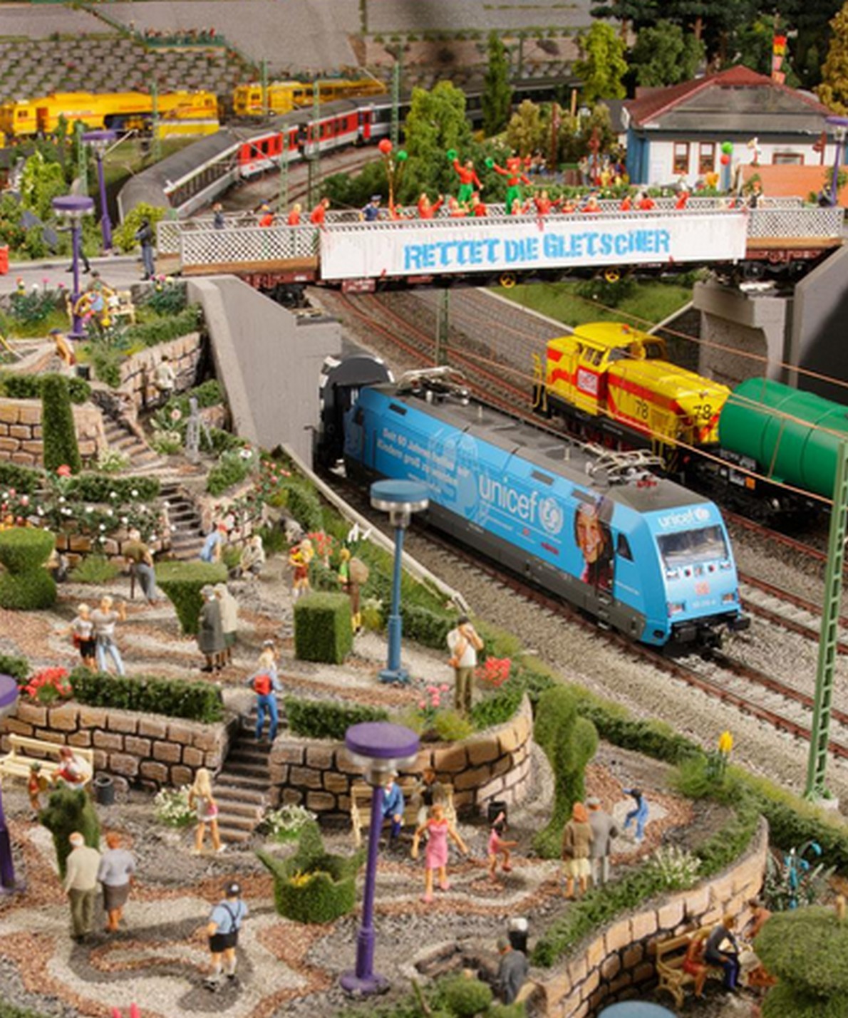 La mini città ricreata nei minimi dettagli