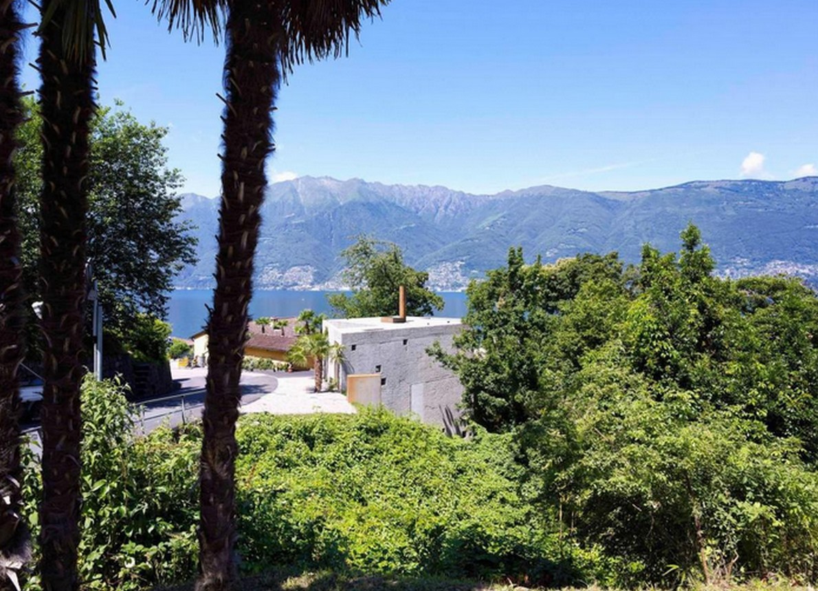 La vista dalla casa a Caviano, in Canton Ticino