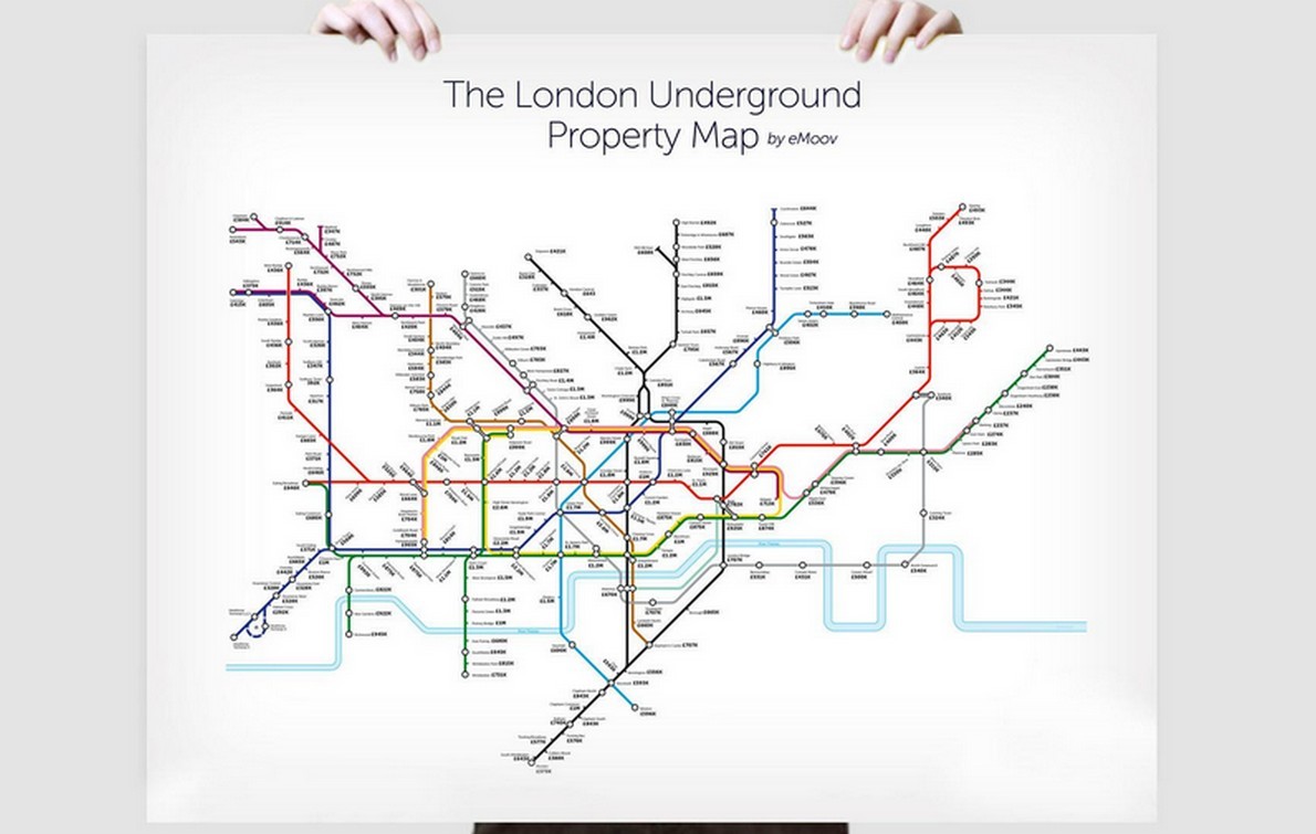 La mappa della metropolitana di Londra