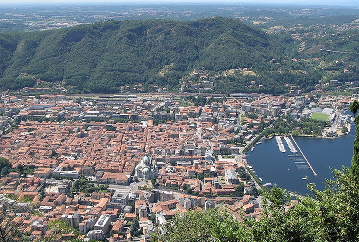 Como vista dall'alto