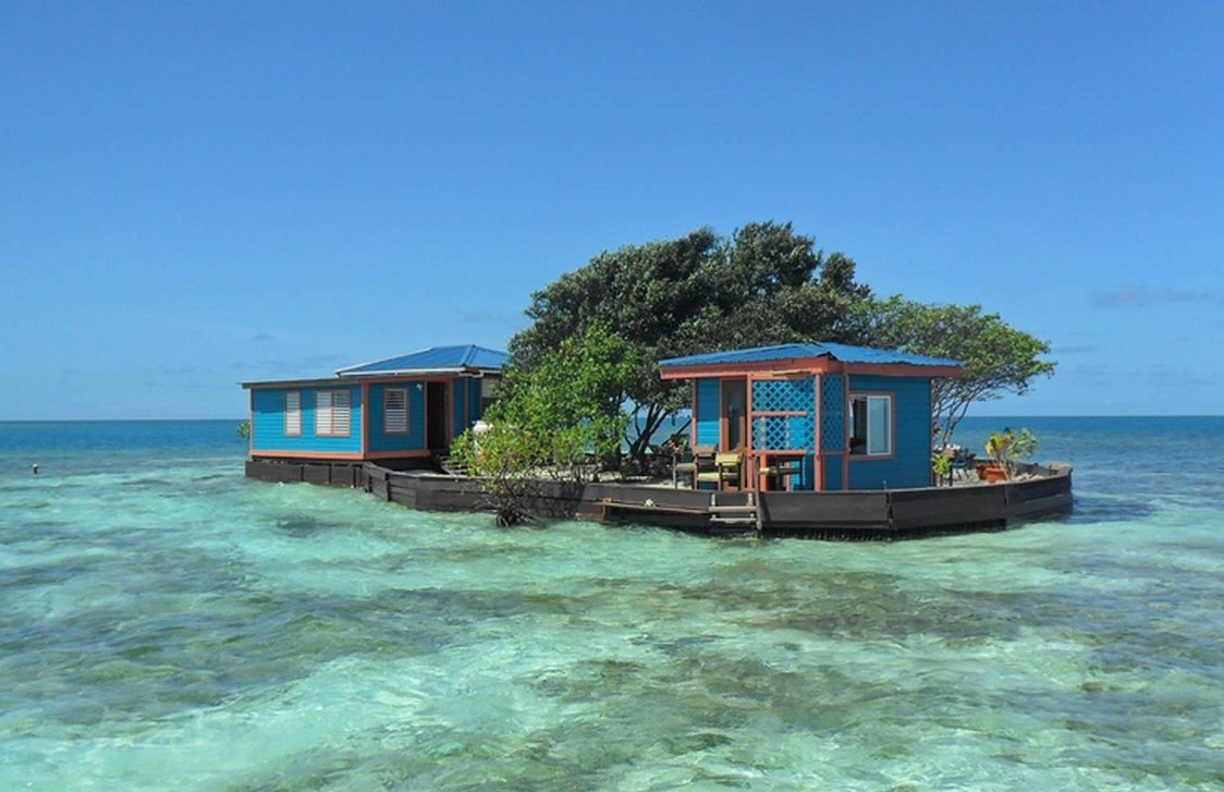 Resort sull'acqua nei Caraibi