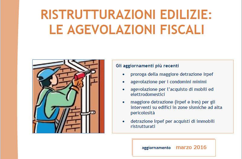 La guida aggiornata sulle ristrutturazioni edilizie dell'Agenzia delle Entrate