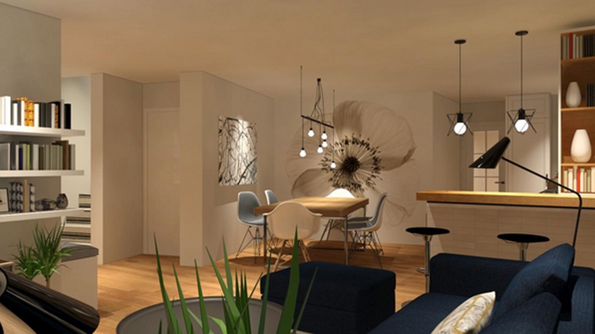 Come valorizzare un appartamento per una famiglia dotato di appena due finestre (Foto)