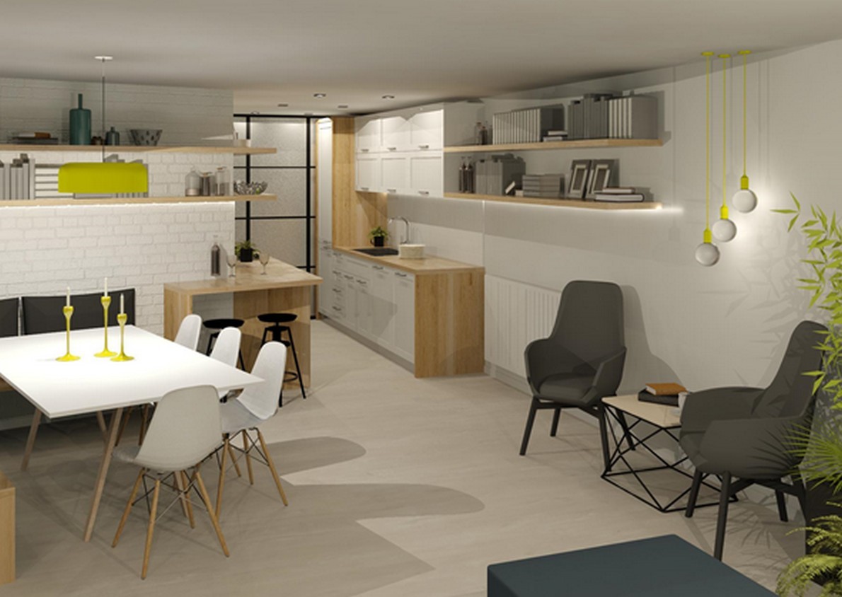 Come valorizzare un appartamento per una famiglia dotato di appena due finestre (Foto)