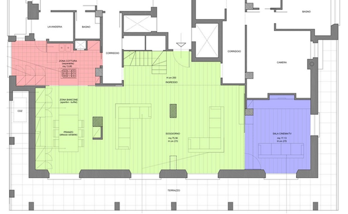 Come rivoluzionare un appartamento di città posto su due piani (Foto)