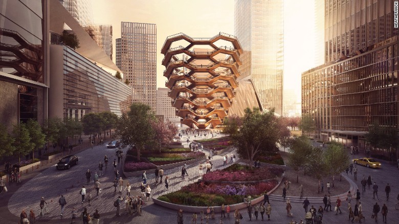 Sbarca a New York "Vessel" la Torre Eiffel americana ed è subito polemica (fotogallery)