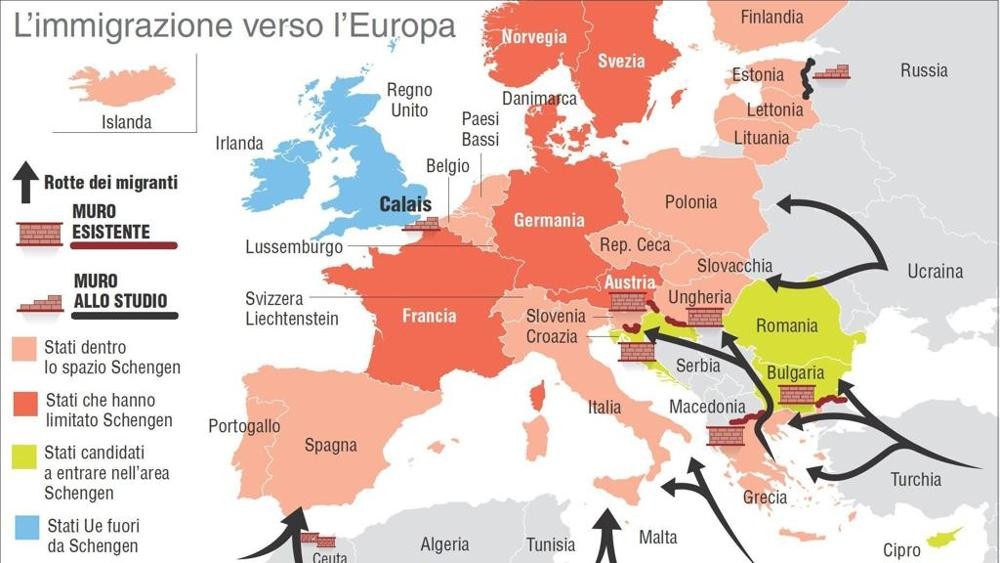 Immagine del giorno: L'Immigrazione in Europa