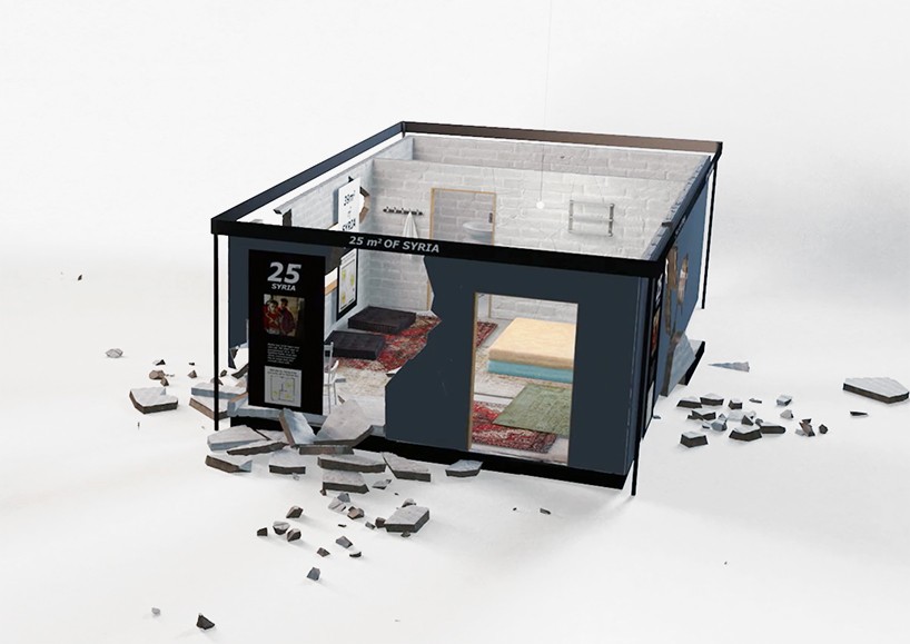 L'iniziativa è in collaborazione con la Croce Rossa ikea-syrian-home-replica-norwegian-red-cross-designboom-10