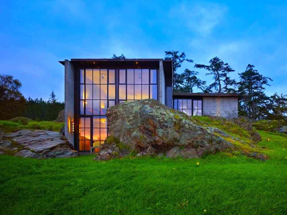 Concrete House, San Juan Islands, Seattle. (Olson Kundig Architects) concrete-house_6