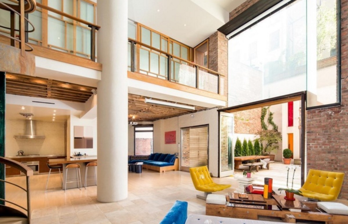 Una vecchia fabbrica trasformata in un loft di design a New York