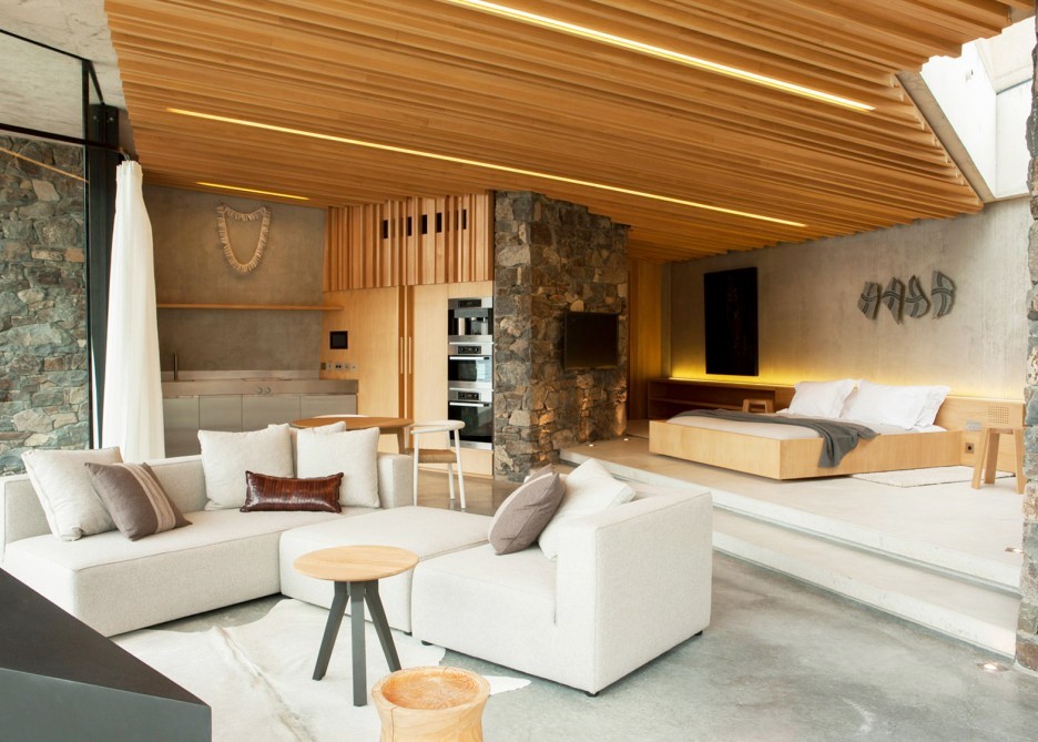 Il salone con arredamento minimalista salon_01