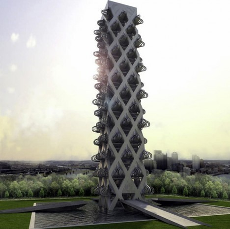 La torre che si apre come un fiore Ecco 9 edifici unici in grado di cambiare colore, brillare nel buio e non solo