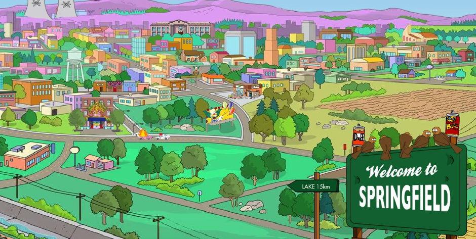 Springfield, I Simpson ciudades_de_cine_01