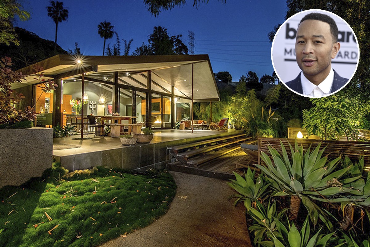 Il cantante John Legend vende la sua favolosa casa-giardino di Hollywood