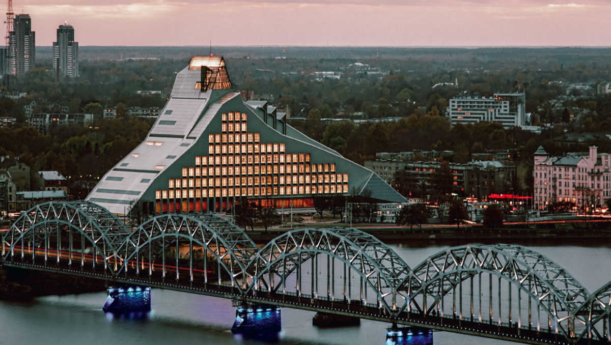 Il Castello della Luce a Riga, una delle più grandi biblioteche del pianeta