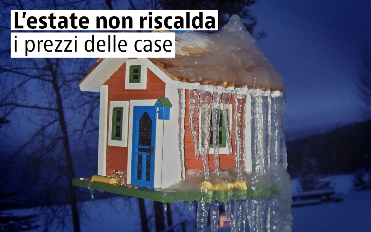 Case, prezzi freddi anche a luglio (-0,6%)