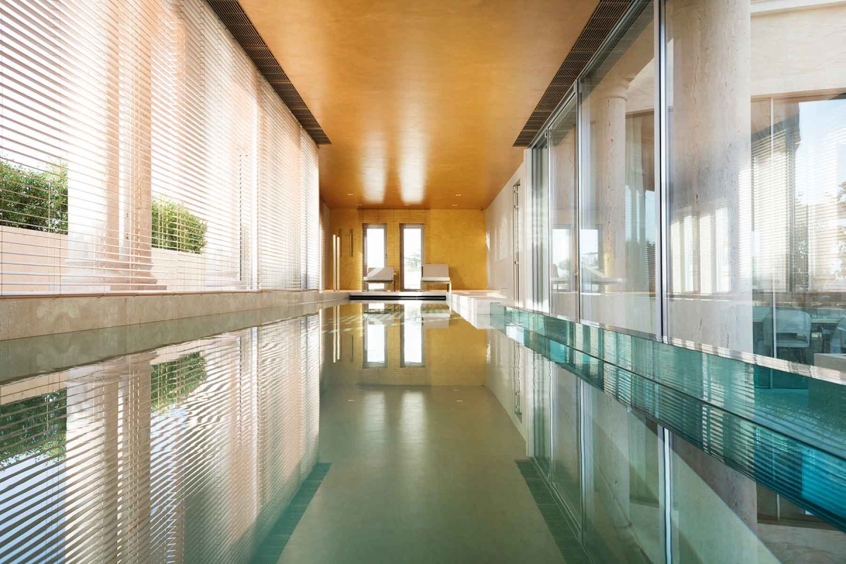 Per quando fa freddo, la piscina interna