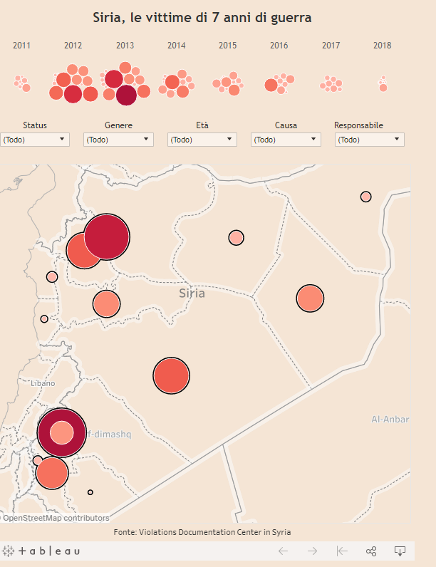 Immagine del giorno: Siria, le vittime di sette anni di guerra