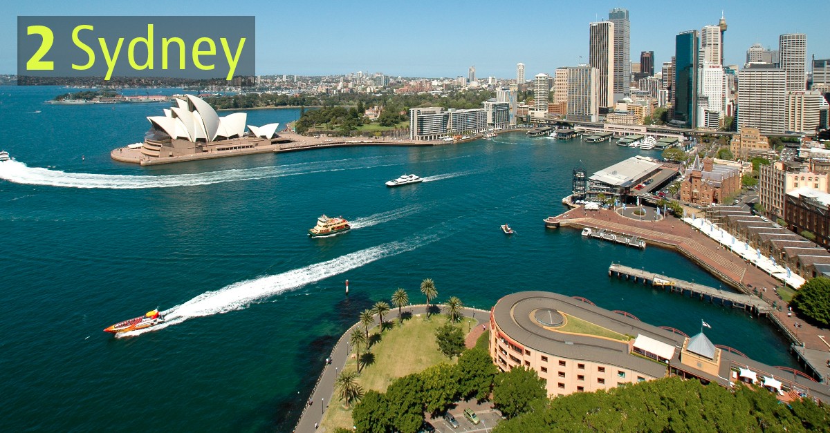 Unica città dell'Oceania in top ten