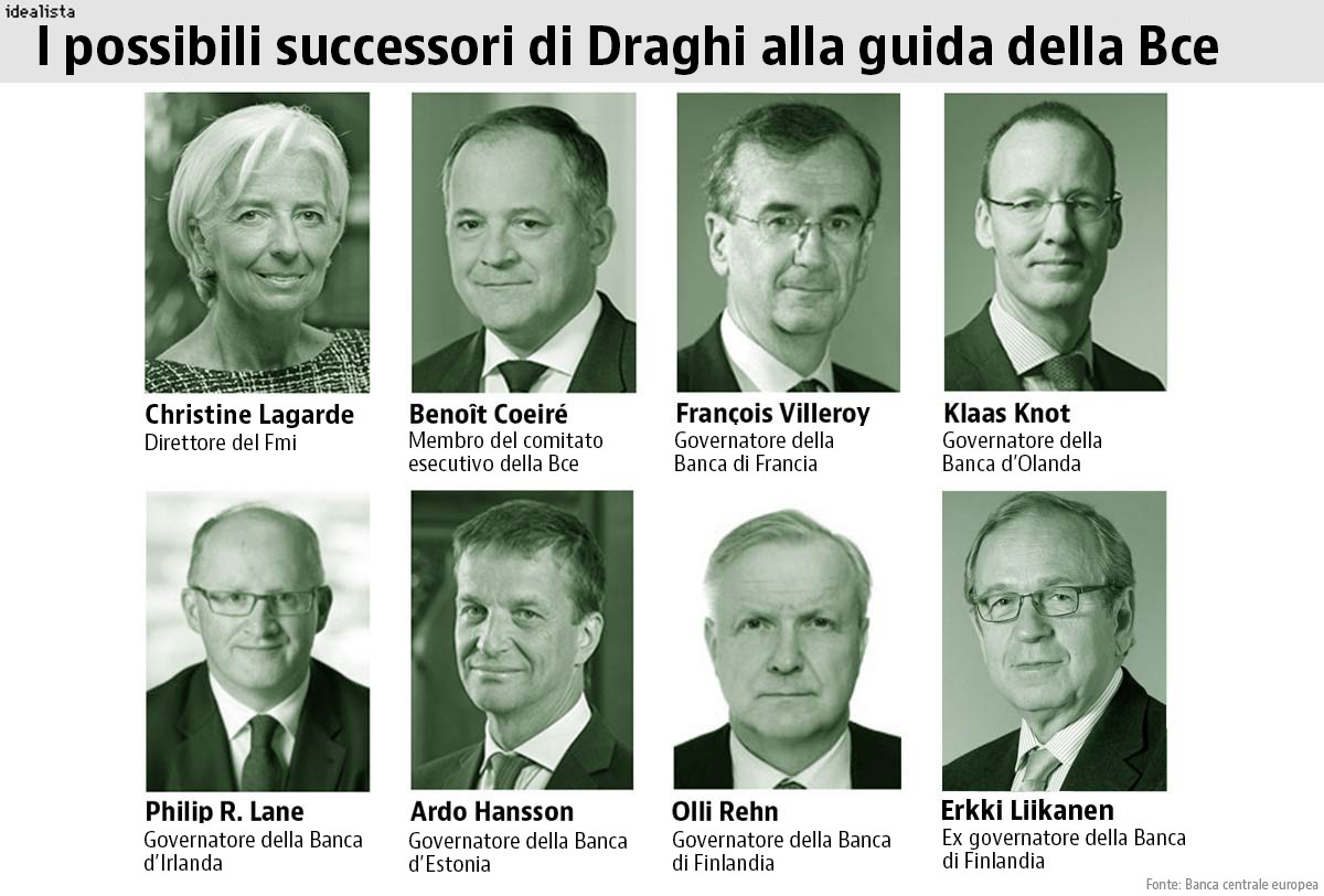 Chi sarà il successore di Mario Draghi alla guida della Bce? Tra i nomi una sola donna: Christine Lagarde
