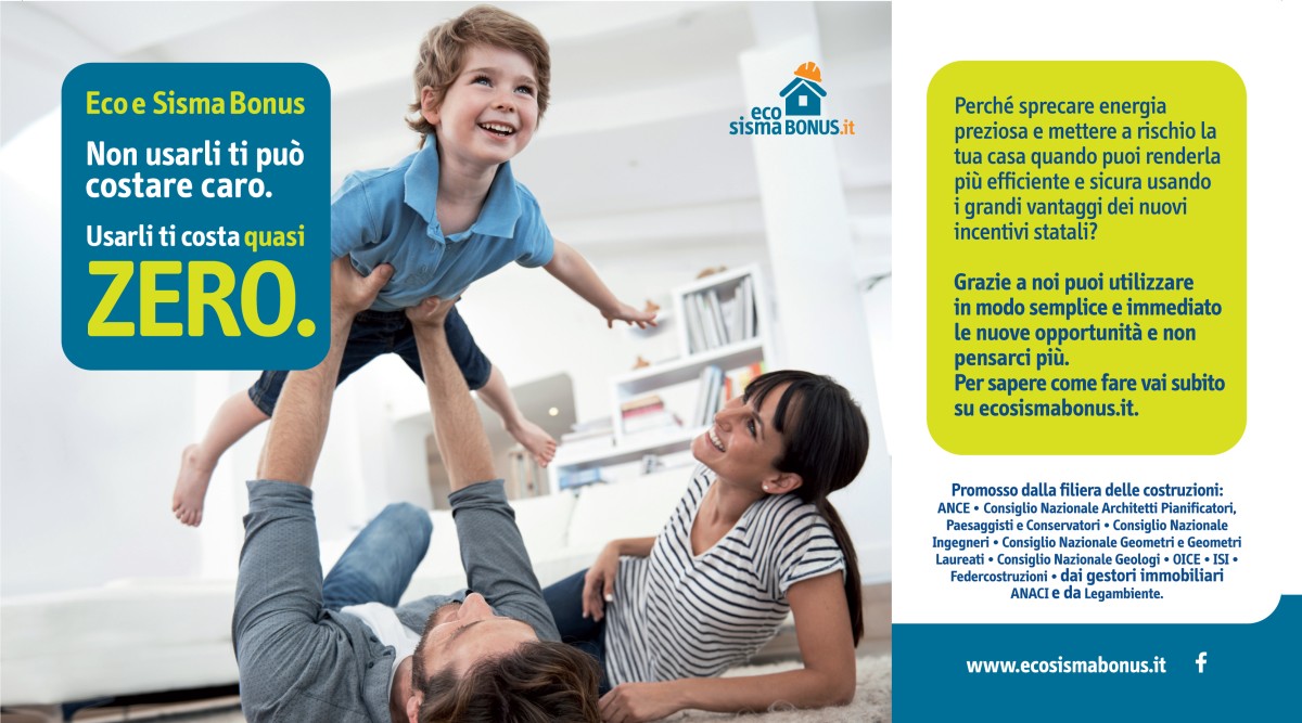 Ecobonus e sismabonus: la campagna di comunicazione e la guida operativa