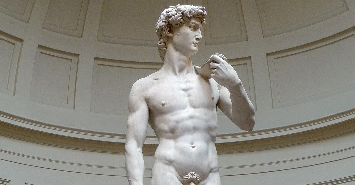 Michelangelo's 'David' in Florence, Toscane