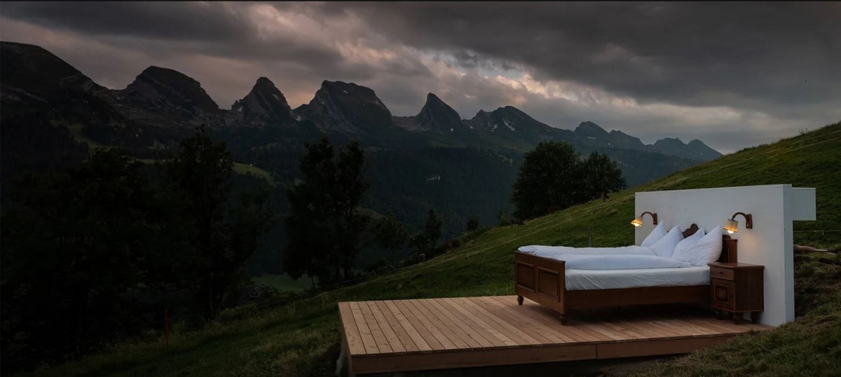 Questo hotel di lusso non ha né tetto né pareti