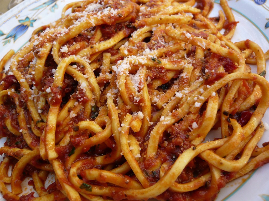 Spaghetti sind typisch italienische Eiernudeln / Flickr