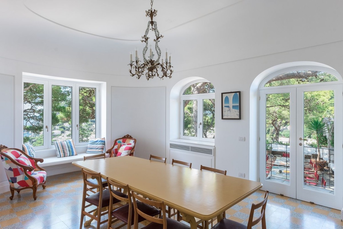 Dining room with views